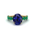 4ct Oval Cut Sapphire Engagement Ring - Xena No. 28 image 2