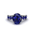 4ct Oval Cut Sapphire Engagement Ring - Xena No. 75 image 2