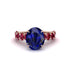 4ct Oval Cut Sapphire Engagement Ring - Xena No. 59 image 2