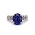 4ct Oval Cut Sapphire Engagement Ring - Xena No. 14 image 2
