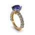 4ct Oval Cut Sapphire Engagement Ring - Xena No. 13 image 1