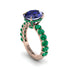 4ct Oval Cut Sapphire Engagement Ring - Xena No. 29 image 1