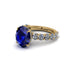 4ct Oval Cut Sapphire Engagement Ring - Xena No. 13 image 2