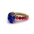 4ct Oval Cut Sapphire Engagement Ring - Xena No. 58 image 3
