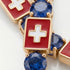 Sapphire Tennis Bracelet with Switzerland Flag no. 13 image 3
