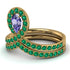 Tanzanite Pear Shape Stacking Bridal Set - Emilia No. 204 image 2