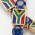 Sapphire Tennis Bracelet with South Africa Flag no. 13 image 3