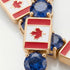 Sapphire Tennis Bracelet with Canada Flag no. 13 image 3