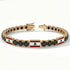 Black Diamond Tennis Bracelet with Lebanon Flag no. 7 image 2