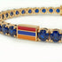 Sapphire Tennis Bracelet with Armenia Flag no. 13 image 4