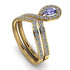 Tanzanite Pear Shape Stacking Bridal Set - Emilia No. 201 image 4