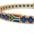 Sapphire Tennis Bracelet with South Africa Flag no. 13 image 4