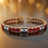 Ruby Tennis Bracelet with Israeli Flag no. 10 image 5
