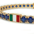 Sapphire Tennis Bracelet with Mexico Flag no. 13 image 4