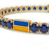 Sapphire Tennis Bracelet with Ukraine Flag no. 13 image 4