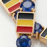 Sapphire Tennis Bracelet with Belgium Flag no. 13 image 4