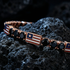 Black Diamond Tennis Bracelet with United States Flag no. 8 image 5