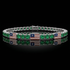 Emerald Tennis Bracelet with United States Flag no. 6 image 5
