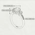Vintage 3 Stones Morganite Ring With Micro Pave - Luna No. 912 image 4