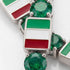 Emerald Tennis Bracelet with Italy Flag no. 6 image 3