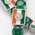 Emerald Tennis Bracelet with India Flag no. 6 image 3