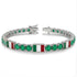 Emerald Tennis Bracelet with Mexico Flag no. 6 image 2