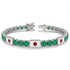 Emerald Tennis Bracelet with Japan Flag no. 6 image 2