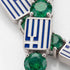Emerald Tennis Bracelet with Greece Flag no. 6 image 3