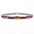 Ruby Tennis Bracelet with Ukraine Flag no. 12 image 1