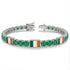 Emerald Tennis Bracelet with Ireland Flag no. 6 image 2