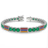 Emerald Tennis Bracelet with Armenia Flag no. 6 image 2