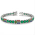Emerald Tennis Bracelet with South Africa Flag no. 6 image 2