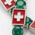 Emerald Tennis Bracelet with Switzerland Flag no. 6 image 3