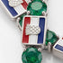 Emerald Tennis Bracelet with Croatia Flag no. 6 image 3