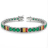 Emerald Tennis Bracelet with Belgium Flag no. 6 image 2