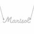 Marisol name necklace in solid 14K White Gold, handmade in Los Angeles