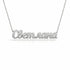 Светлана name necklace in solid 14K White Gold, handmade in Los Angeles