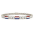 Diamond Tennis Bracelet with Netherlands Flag no. 3 image 1