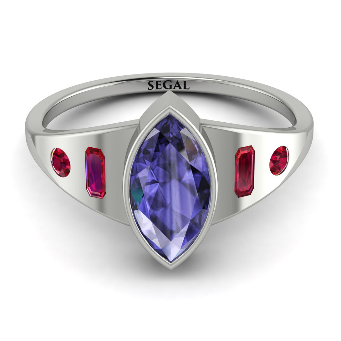 Marquise Bezel Tanzanite Ring - Juliana No. 212