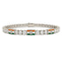 Diamond Tennis Bracelet with India Flag no. 3 image 1