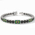 Black Diamond Tennis Bracelet with Brazil Flag no. 9 image 2