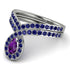 Amethyst Pear Shape Stacking Bridal Set - Emilia No. 315 image 4