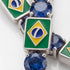 Sapphire Tennis Bracelet with Brazil Flag no. 15 image 3