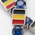 Sapphire Tennis Bracelet with Belgium Flag no. 15 image 4