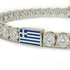 Diamond Tennis Bracelet with Greece Flag no. 3 image 4