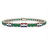 Emerald Tennis Bracelet with Croatia Flag no. 6 image 1