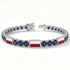 Sapphire Tennis Bracelet with Poland Flag no. 15 image 2