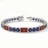 Sapphire Tennis Bracelet with Morocco Flag no. 15 image 2