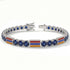 Sapphire Tennis Bracelet with Armenia Flag no. 15 image 2