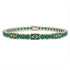Emerald Tennis Bracelet with Brazil Flag no. 6 image 1